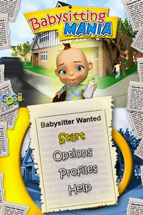 Babysitting Mania (Europe) (En,Fr,De,Es,It,Nl) screen shot title